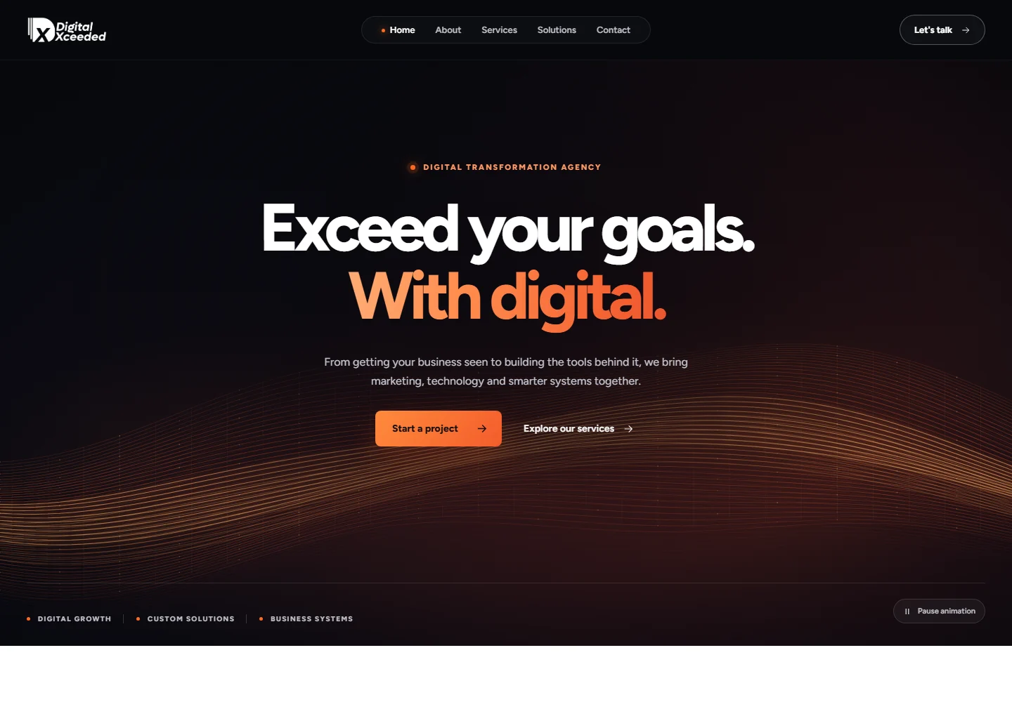 Digital Xceeded website, captured from https://digitalxceeded.com/