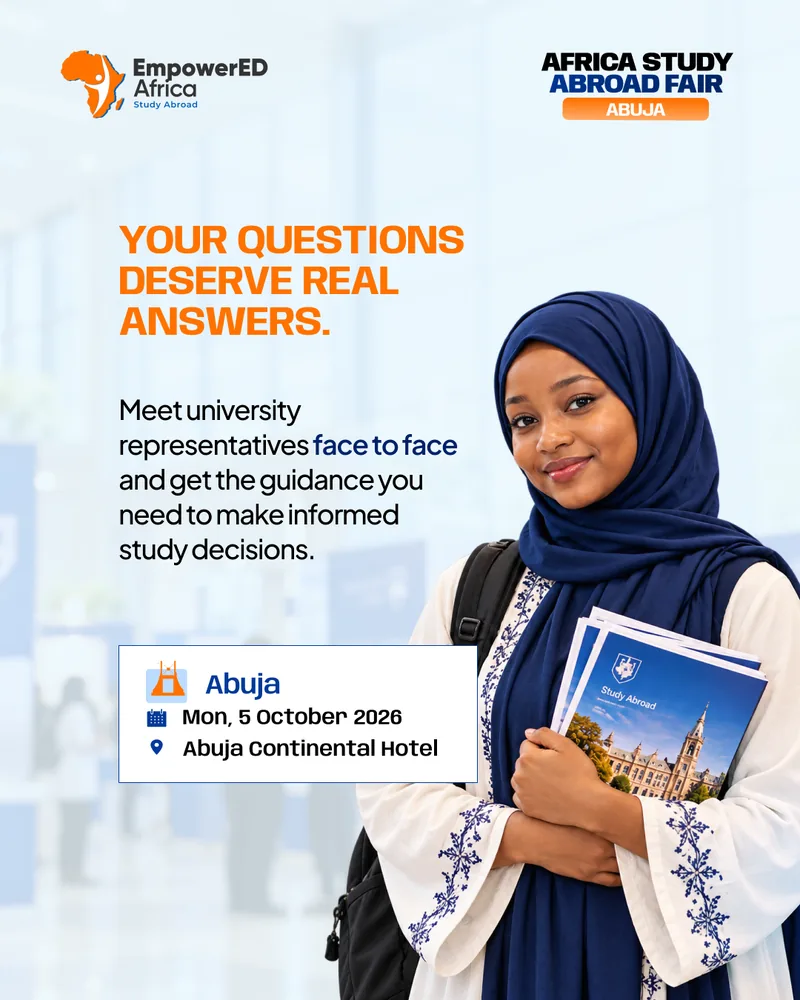 EmpowerED Africa campaign featuring a student