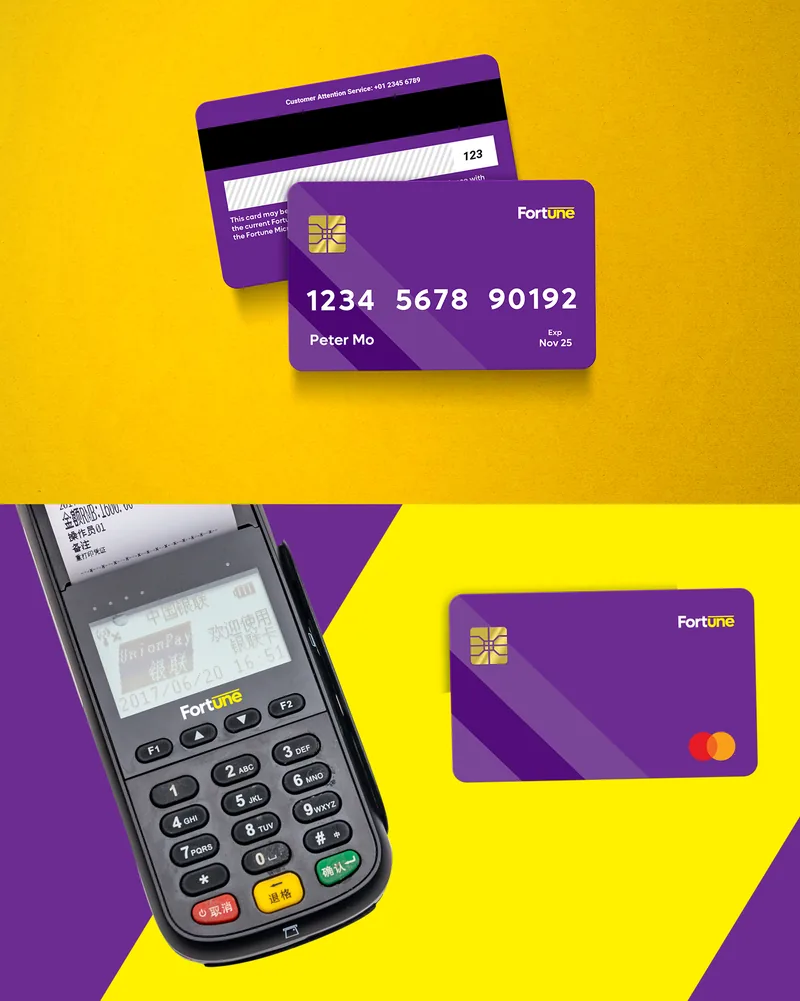 Fortune MFB payment cards and terminal