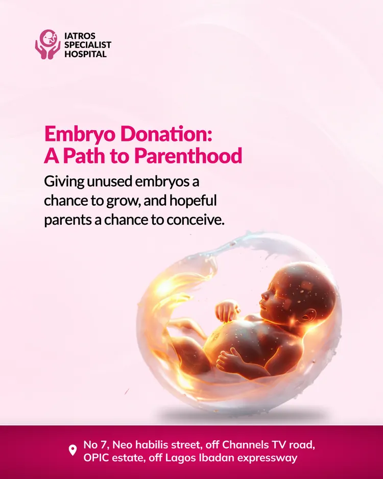 Iatros Specialist Hospital — Embryo-donation awareness social artwork