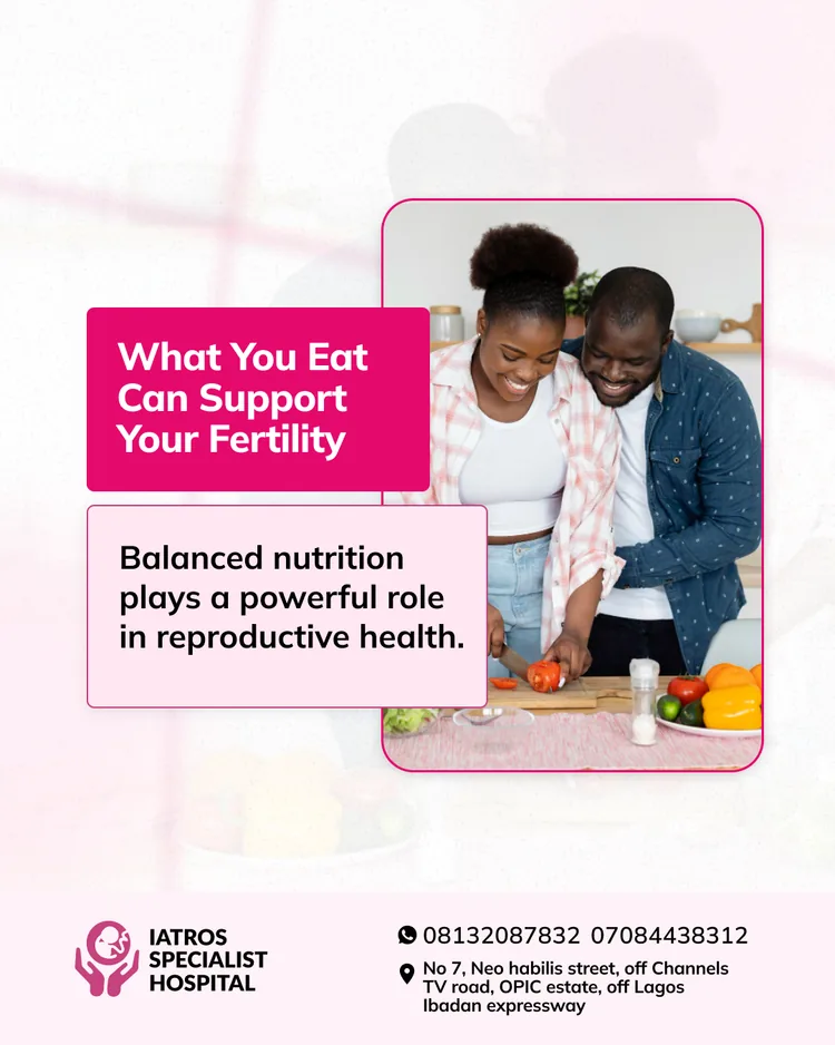 Iatros Specialist Hospital — Fertility nutrition awareness social artwork