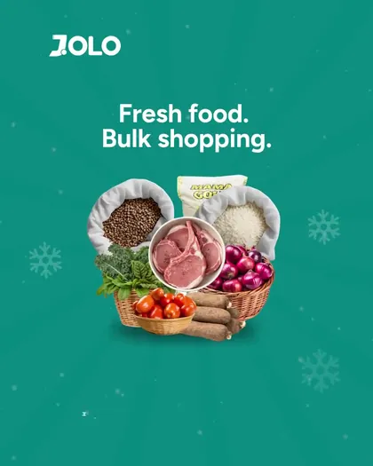JOLO seasonal grocery shopping campaign animation