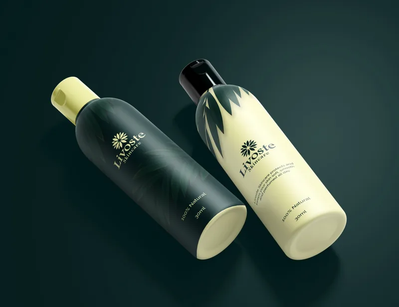 Livoste product bottle mockups